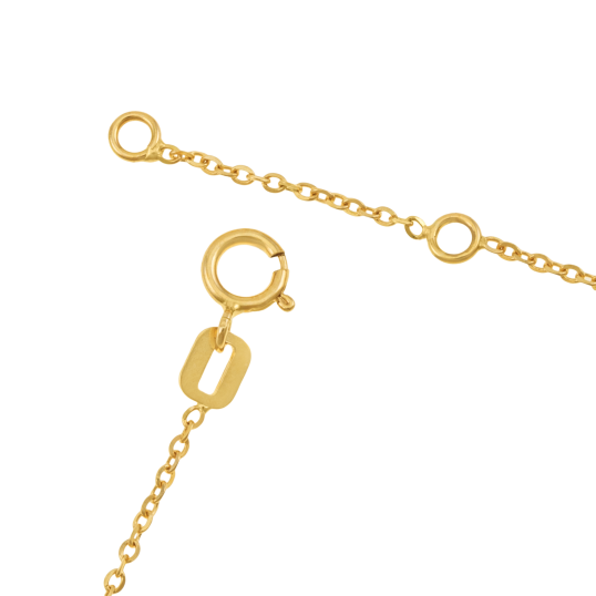 Bracelet en or jaune et double nacre