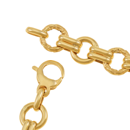 Bracelet en or jaune, maille fantaisie