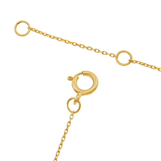 Collier en or jaune et rhodié, diamants