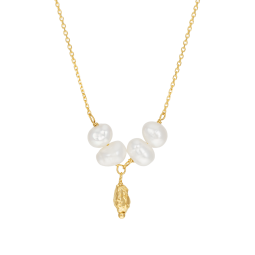 Collier en or jaune et perles de culture