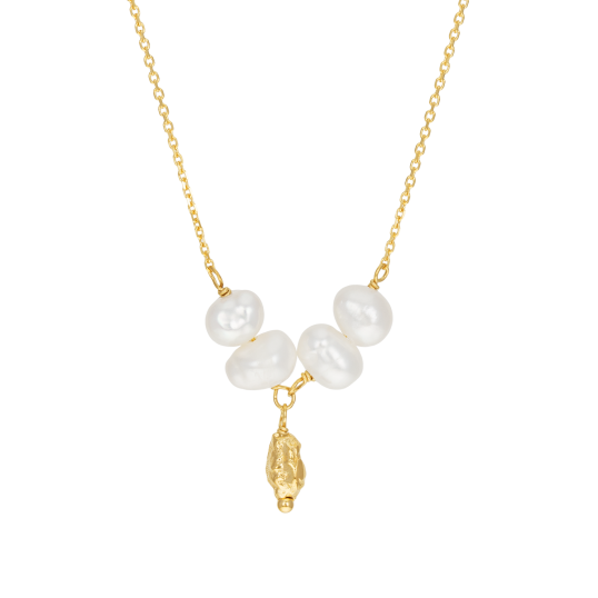 Collier en or jaune et perles de culture