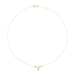 Collier en or jaune et perles de culture