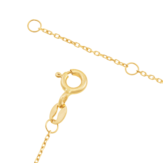 Collier en or jaune et hématites carrées