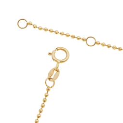 Collier en or jaune, maille boule