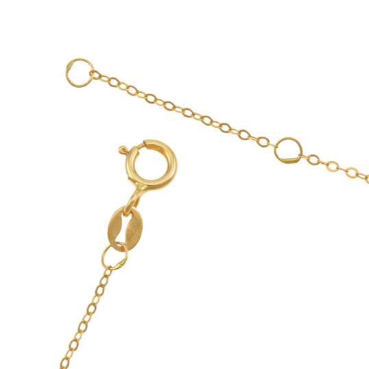 Collier en or jaune, étoiles