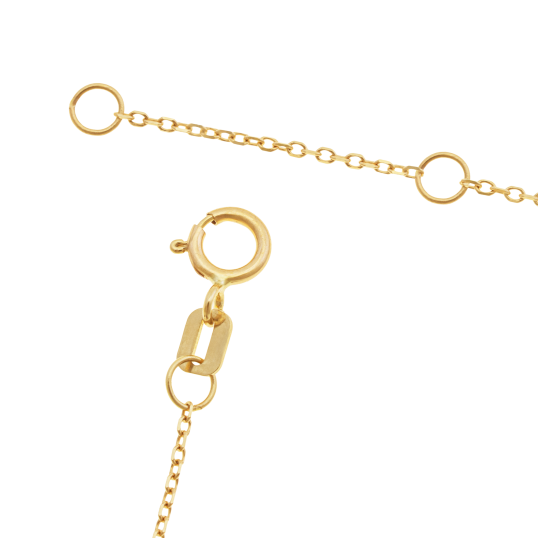 Collier en or jaune et rhodié, saphir marquise et diamants 