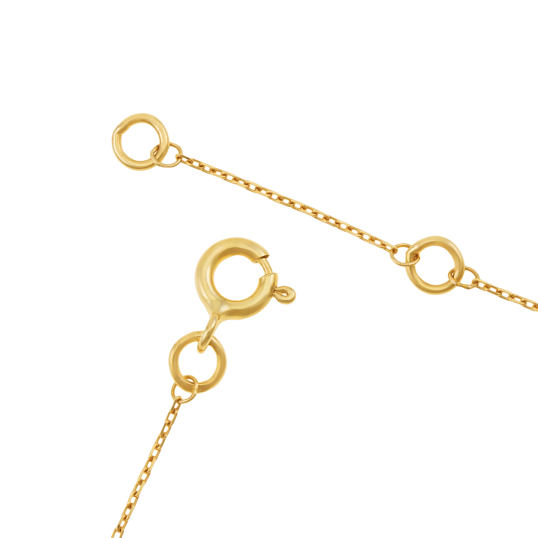 Collier en or jaune, losange