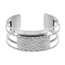 Bracelet jonc Méli Versa en acier et laque, 20mm Bracelet jonc Méli Versa en acier et laque, 20mm