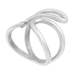 Bague en acier géométrique