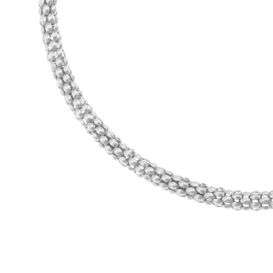 Bracelet en argent rhodié
