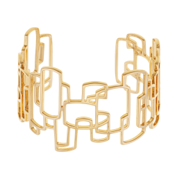 Jonc en laiton doré, ajouré