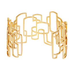 Jonc en laiton doré, ajouré