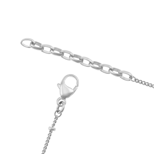 Collier en argent rhodié, arbre