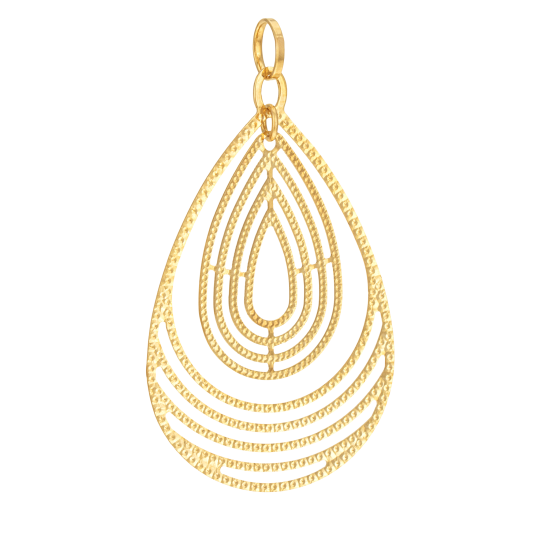 Pendentif en or jaune ajouré