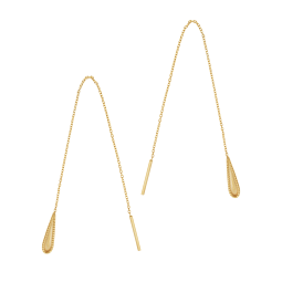 Boucles d'oreilles en or jaune, Guyanaise