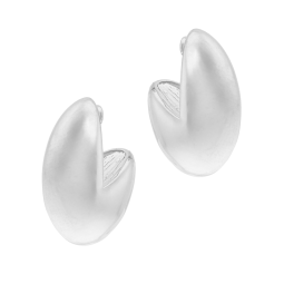 Boucle d'oreilles en argent rhodié