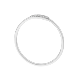 Bague en platine et oxydes de zirconium 