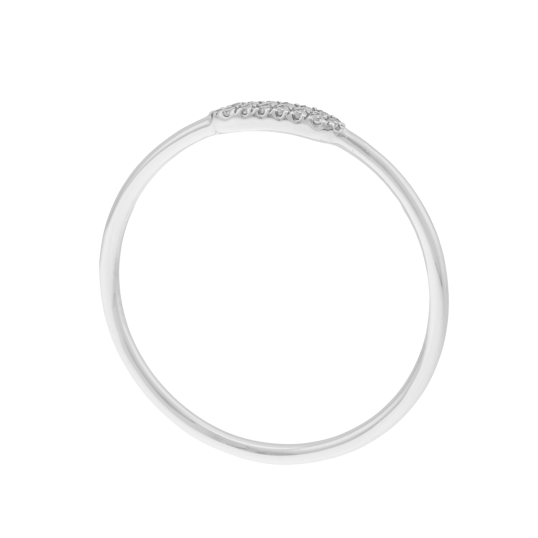 Bague en platine et oxydes de zirconium 