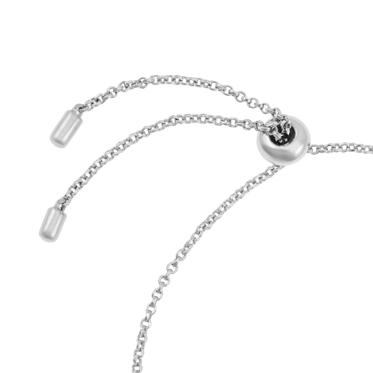 Bracelet en or jaune et argent rhodié, oxydes de zirconium, ronds