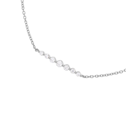 Bracelet en platine et oxydes de zirconium