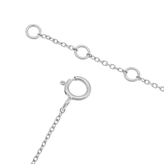 Bracelet en platine et oxydes de zirconium