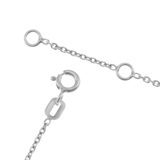 Collier en or jaune et argent rhodié, oxyde de zirconium, nacre, étoiles