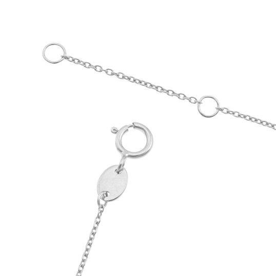 Collier en platine, améthyste et oxydes de zirconium 