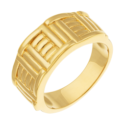 Bague en plaqué or, doré à l'or fin 