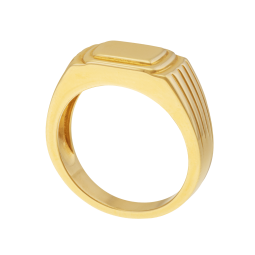 Chevalière en plaqué or, doré à l'or fin 