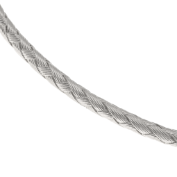 Bracelet jonc en argent rhodié, texturé