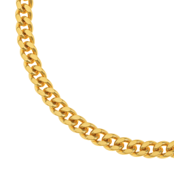 Bracelet en plaqué or, doré à l'or fin, maille gourmette