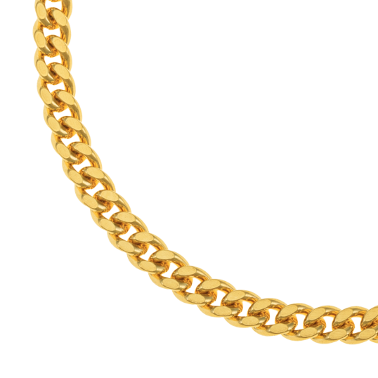 Bracelet en plaqué or, doré à l'or fin, maille gourmette