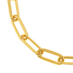 Bracelet en plaqué or, doré à l'or fin, maille rectangle