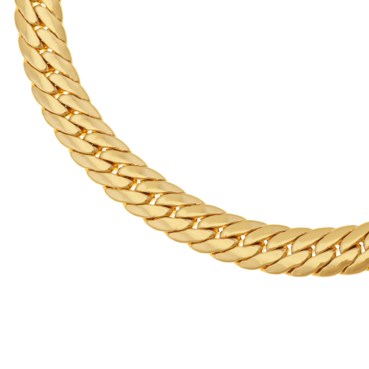 Bracelet en plaqué or, doré à l'or fin, maille anglaise