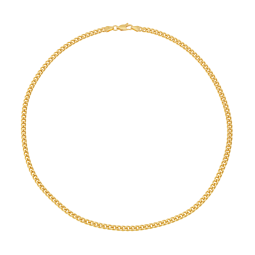 Collier en plaqué or, doré à l'or fin, maille gourmette