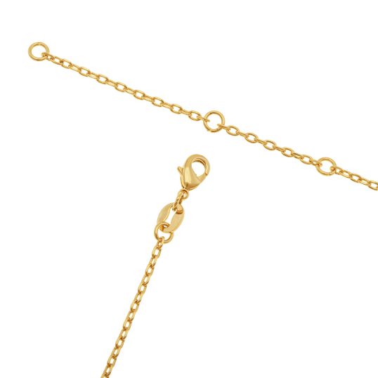 Collier en plaqué or, doré à l'or fin, multi pastilles 