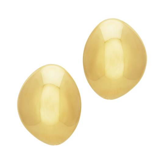 Boucles d'oreilles en plaqué or, doré à l'or fin, olive 