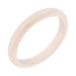 Bague en céramique crème