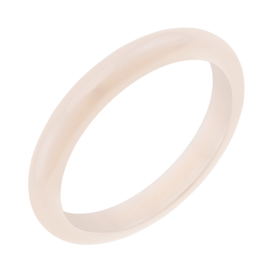 Bague en céramique crème