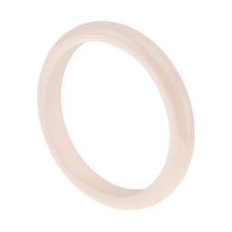 Bague en céramique crème