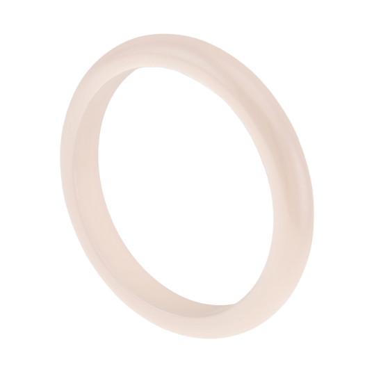 Bague en céramique crème