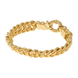 Bracelet en plaqué or, maille russe