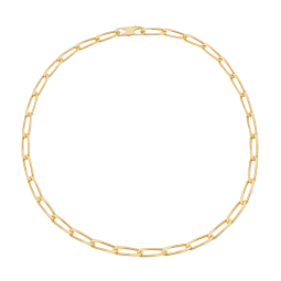 Collier en plaqué or maille cheval