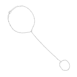 Bijou de main en argent rhodié