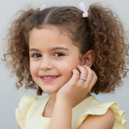 Bague en argent rhodié et laque